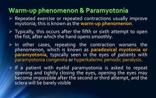Repeating Contractions Myotonia- An approach to diagnosis | PPTX