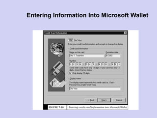 Entering Information Into Microsoft Wallet
 