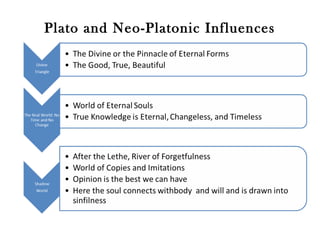 Plato and Neo-Platonic Influences
 