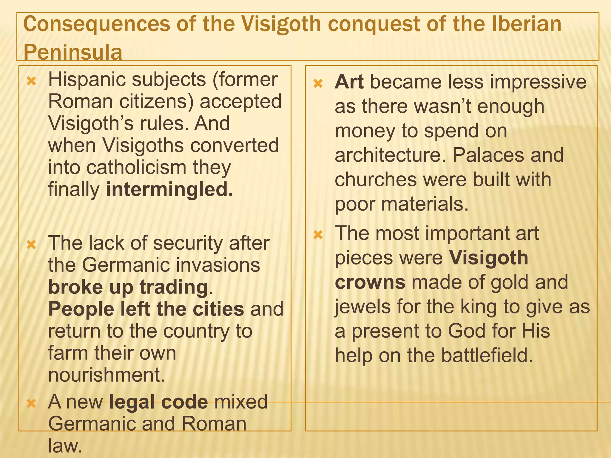 The Early Middle Ages: The Visigoths | PPTX