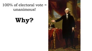 100% of electoral vote =
unanimous!
Why?
 