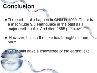 Where did the earthquake happen in chile