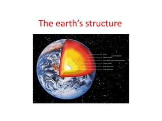 The earth’s structure 