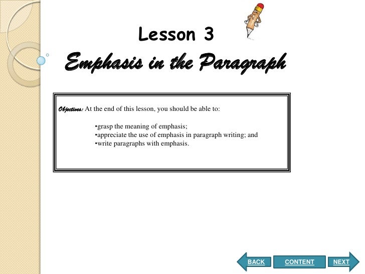 paragraph writing skill