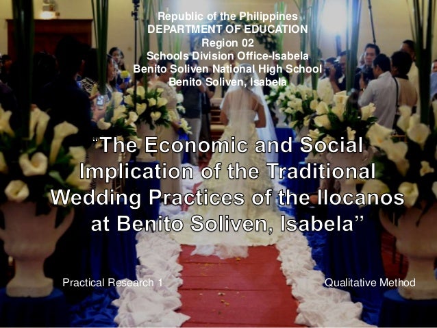 The Economic And Social Implication Of The Traditional Wedding Practi