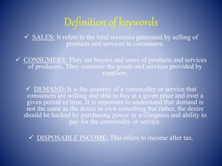 Sales Definition Normal The economic nature of your products and services and its implications ...