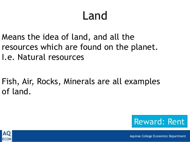 the economic resources economic resources