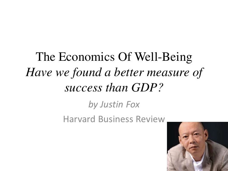 The economics of well being