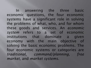 The Economic System - The Economic System.pptx