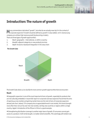 Good Forward Growth Example THE ECONOMIST - CREATING GROWTH IN A FLAT WORLD | PDF