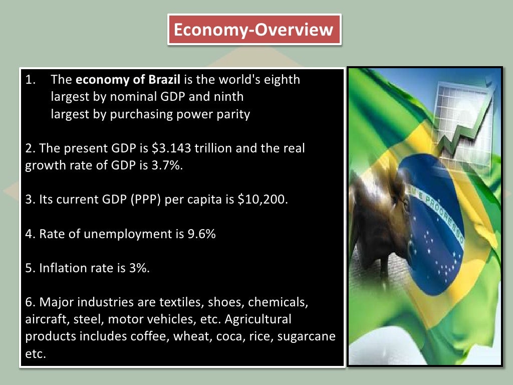 The economy growth of brazil