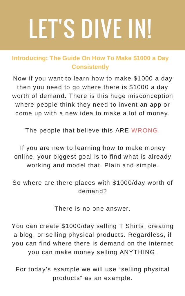 1000 A Day With No B S Simple Step By Step Guide - 