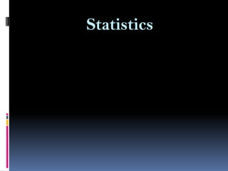 Statistics

 