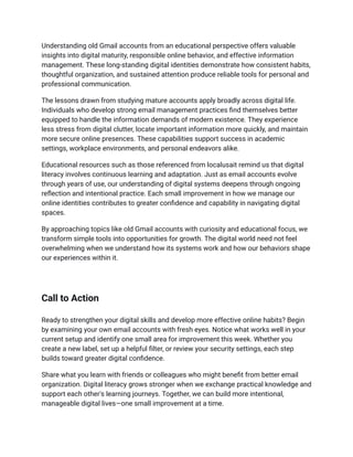 The Educational Value of Old Gmail Accounts: Insights into Digital ...