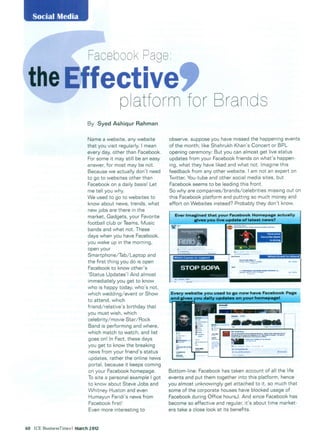 Facebook Page: The effective platform for Brands