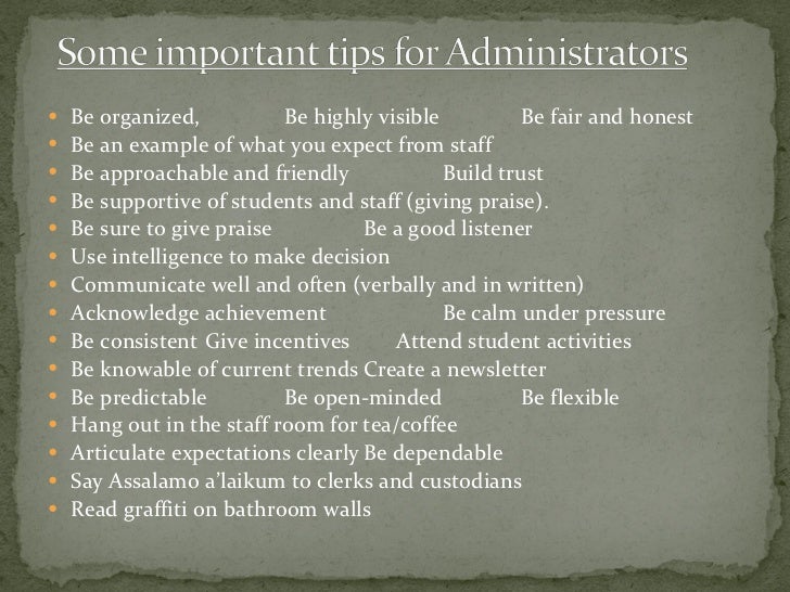 The effective administrator