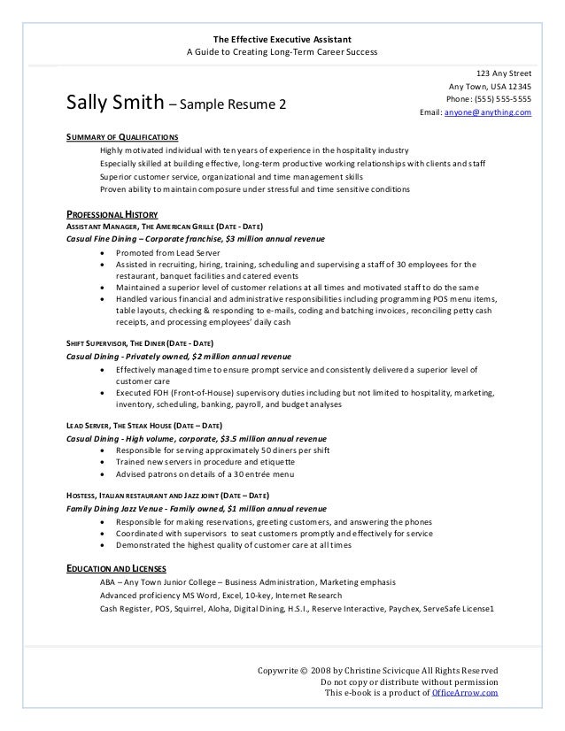 The Effective Executive Assistant E-Book