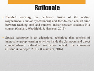 The effectiveness of flipped classroom environment in learners | PPTX