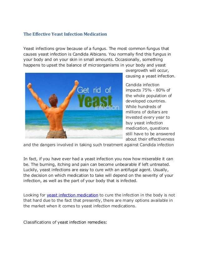 The effective yeast infection medication
