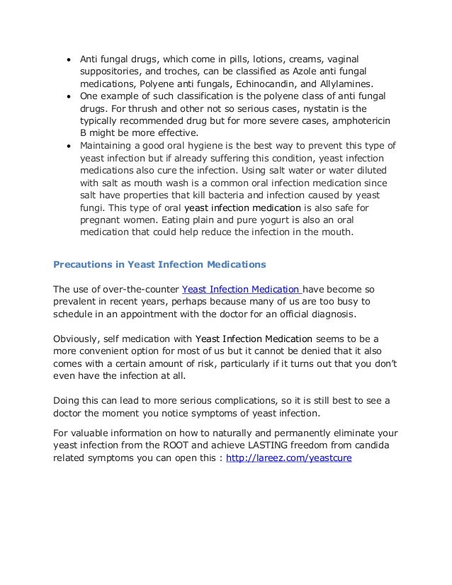 The effective yeast infection medication