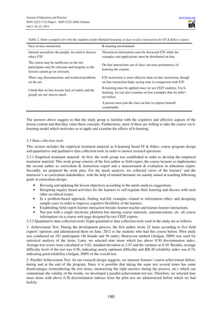 The effect of blended learning on students’ achievement, | PDF