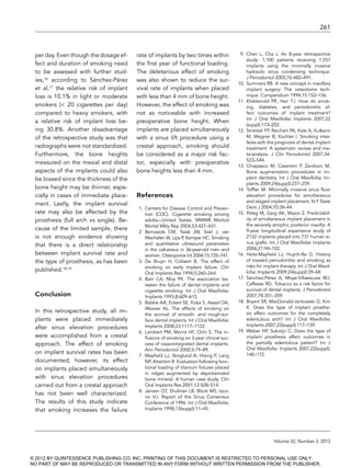 The effect of cigarette smoking and native bone heigth | PDF