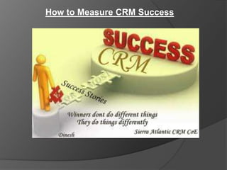 How to Measure CRM Success
 
