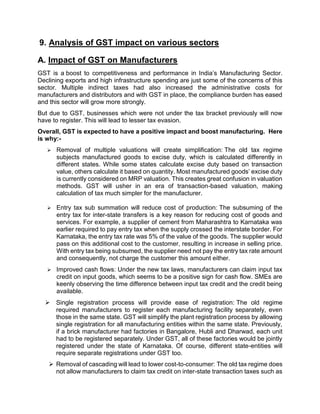 GST Impact on Businesses in India | PDF