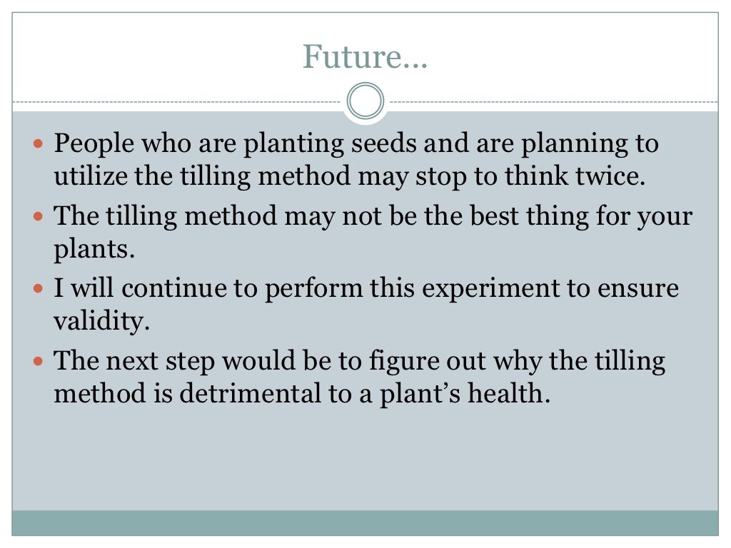 The effect of oxygen in soil on plant
