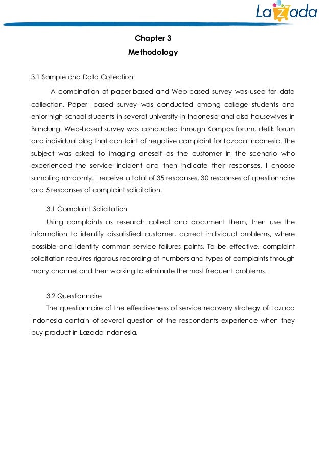 The Effect of Service Recovery in Lazada Indonesia towards