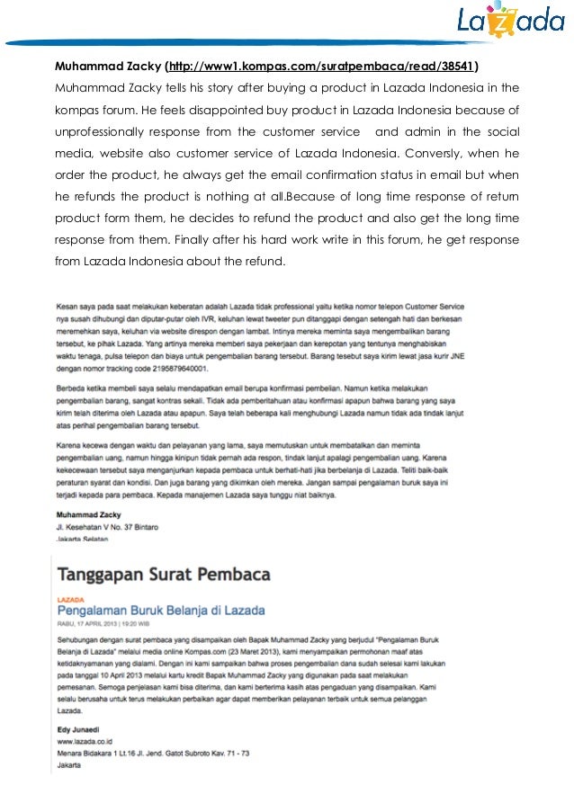 The Effect of Service Recovery in Lazada Indonesia towards