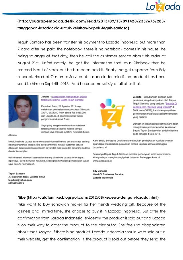 The Effect of Service Recovery in Lazada Indonesia towards