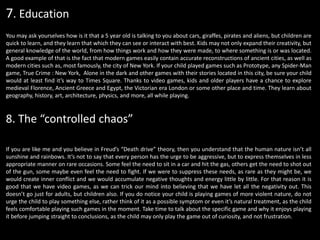 The effect of video games on children | PPTX