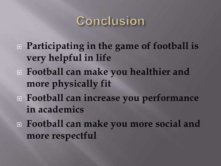 conclusion for football essay