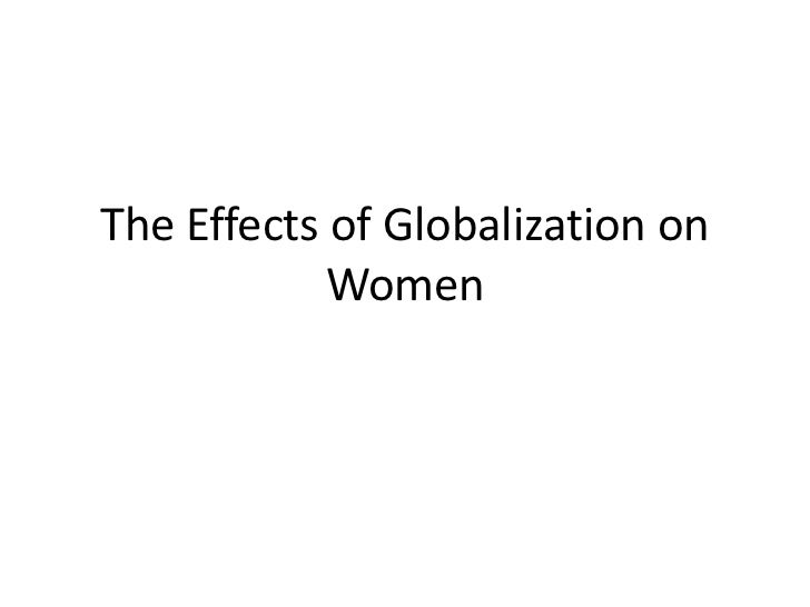 The effects of globalization on women