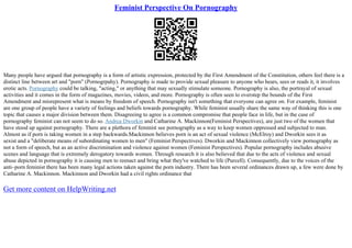 The Effects Of Pornography | PPT