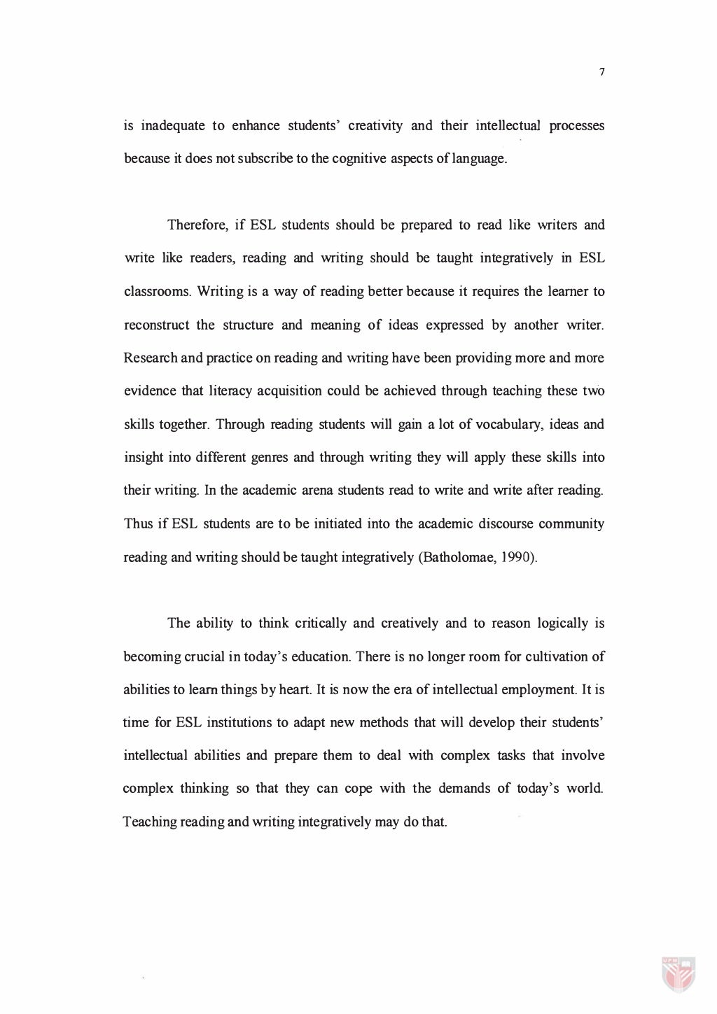 The effects of reading on writing