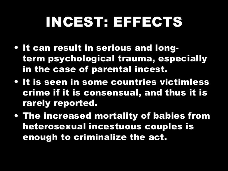 Image result for effects of incest