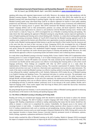 The effects of Using Blended Learning Approach in English Language ...
