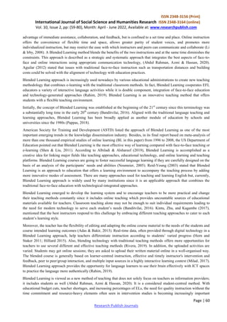 The effects of Using Blended Learning Approach in English Language ...