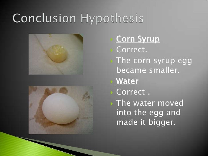 Egg Osmosis Experiment