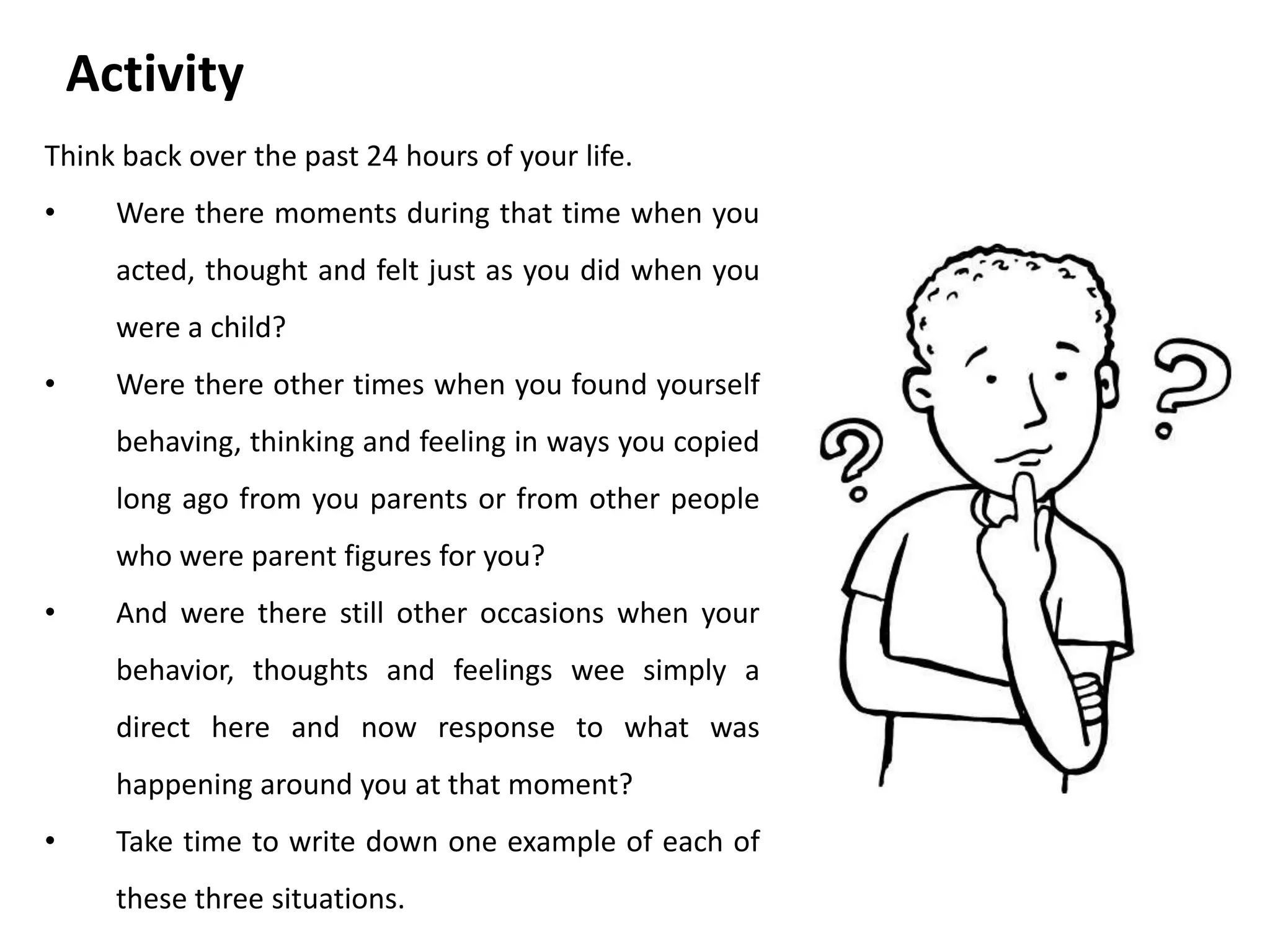 Contents
• Ego states – Definition.
• First Order Structural Model.
• Functional Model.
• Ego Gram.
• Second Order Structural Model.
• Structural Pathology
 