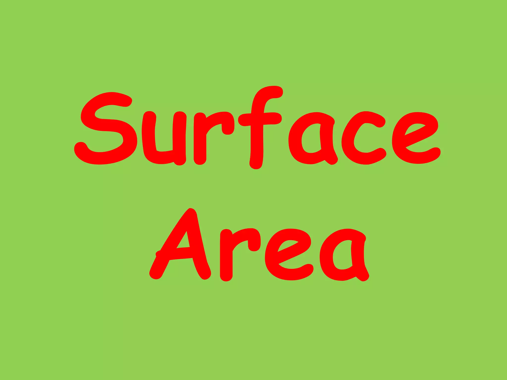 Surface Area