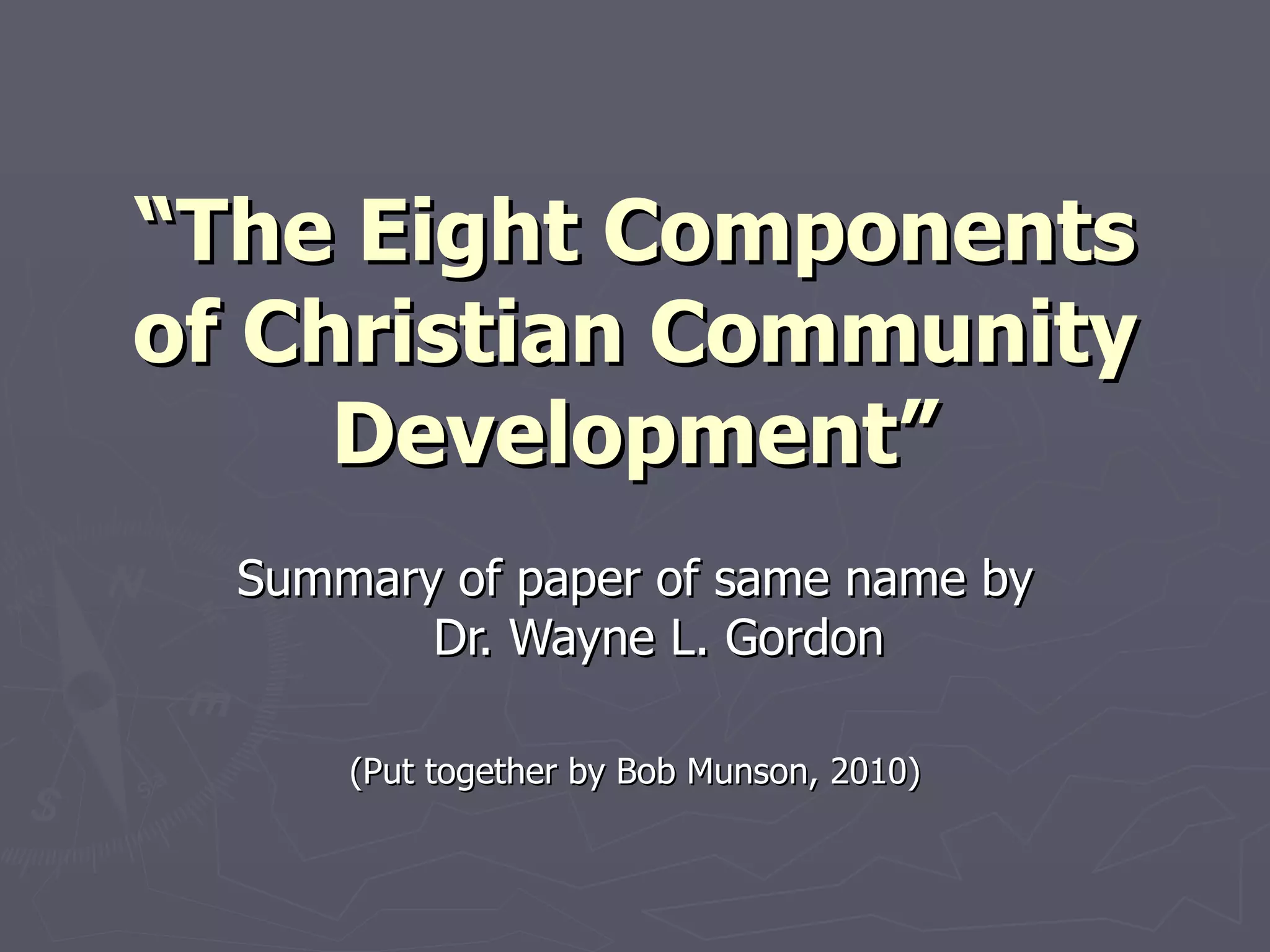 Christian Community Development Organization – DCRZ