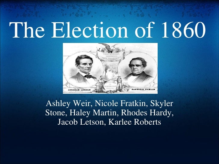 The election of_1860