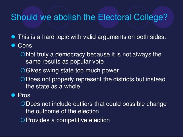 The electoral college[1]