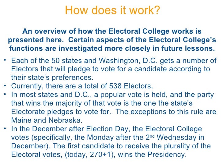 the electoral college part