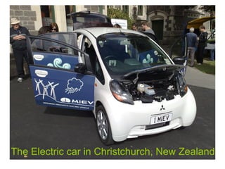 The Electric car in Christchurch, New Zealand 