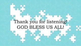Cover
Thank you for listening!
GOD BLESS US ALL!
 