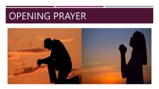 OPENING PRAYER
 